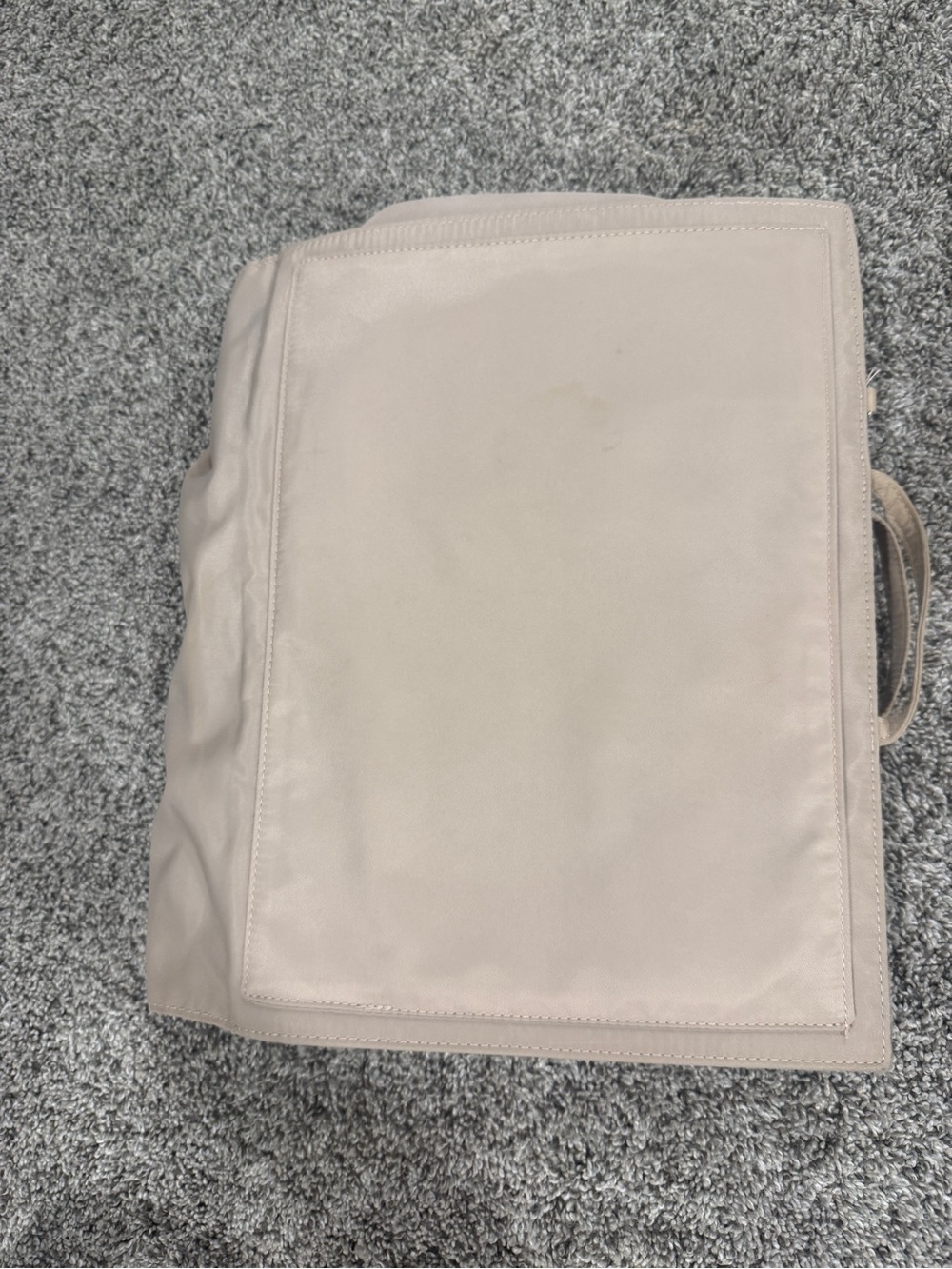 Neutral Beige Tote Bag - Minimal Canvas Carryall